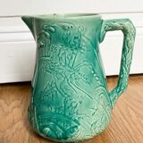 Decorative water decanter in painted ceramic