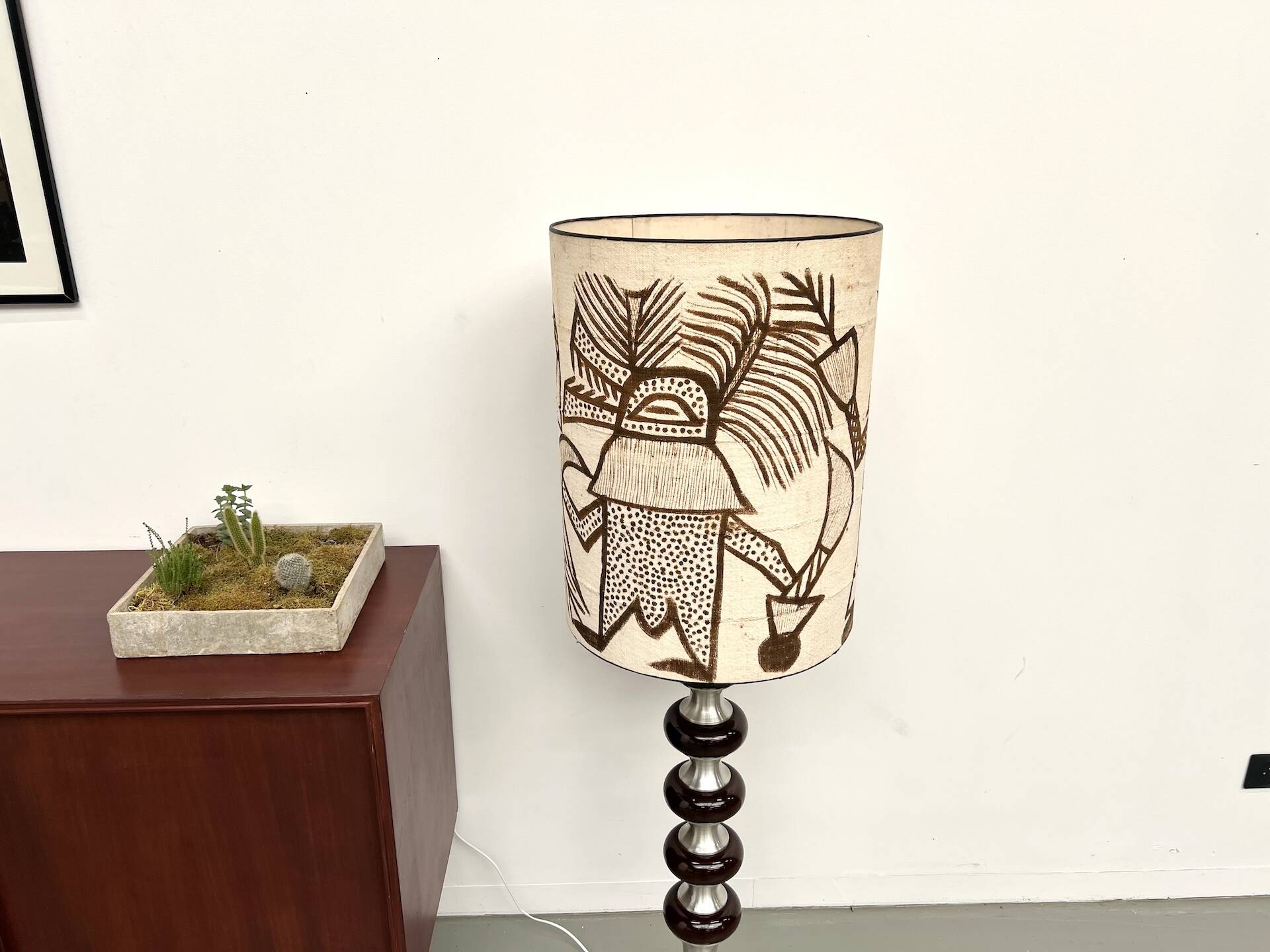 Modernist aluminum floor lamp