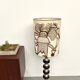 Modernist aluminum floor lamp