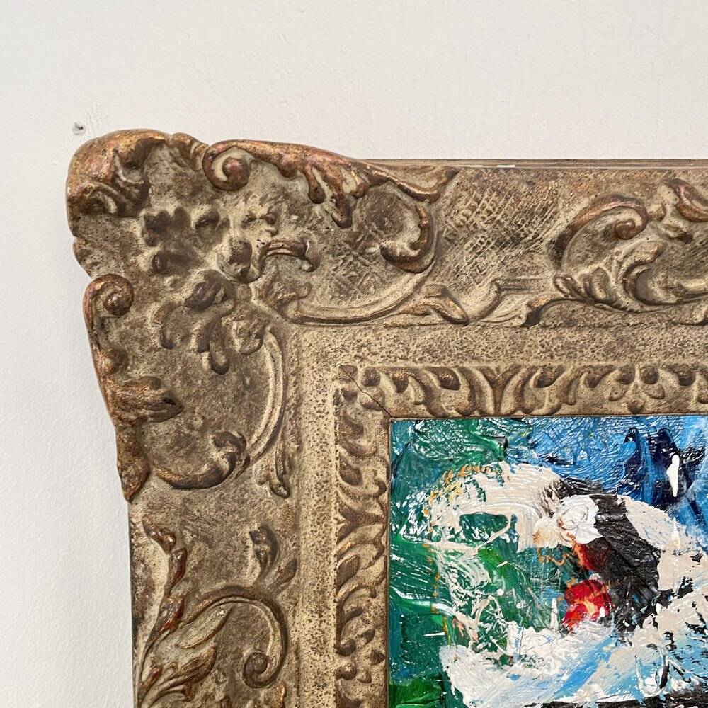 Felix Bachmann, Abstract Composition, 1910, Acrylic & Mixed Media on Board, Framed