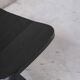 Set of six black dining chairs