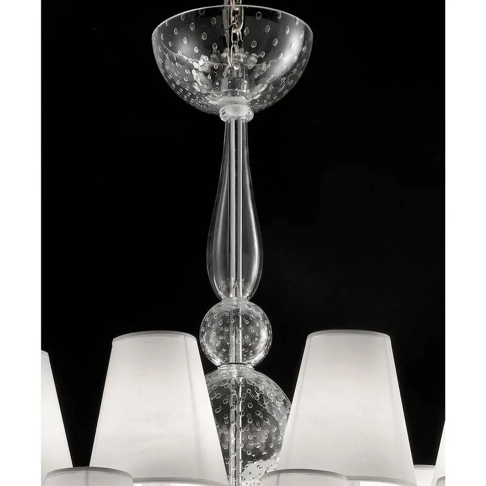 Italian Green Felci Murano Glass Chandelier Green by Simoeng for Simoeng