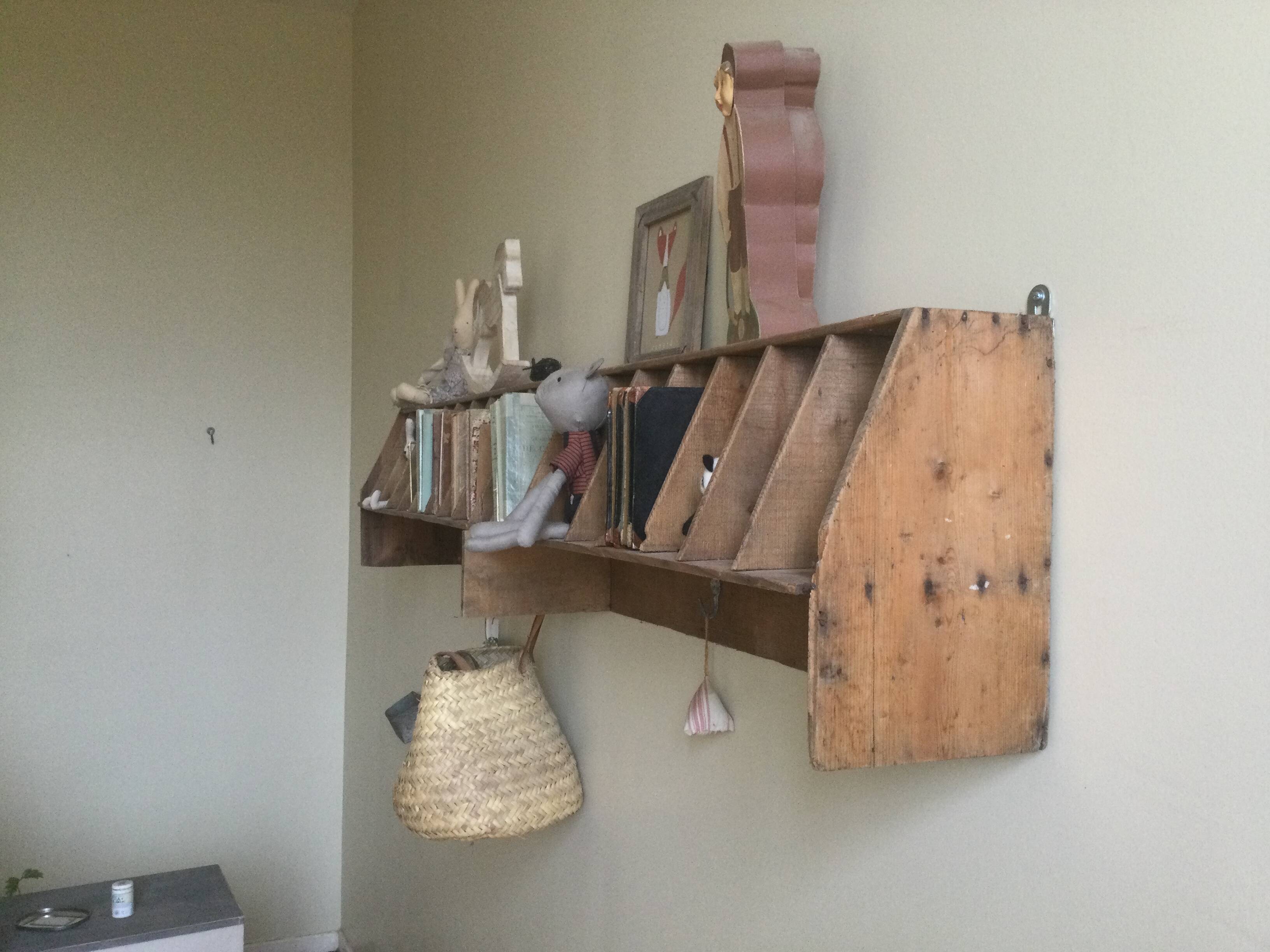 Large antique wall shelf