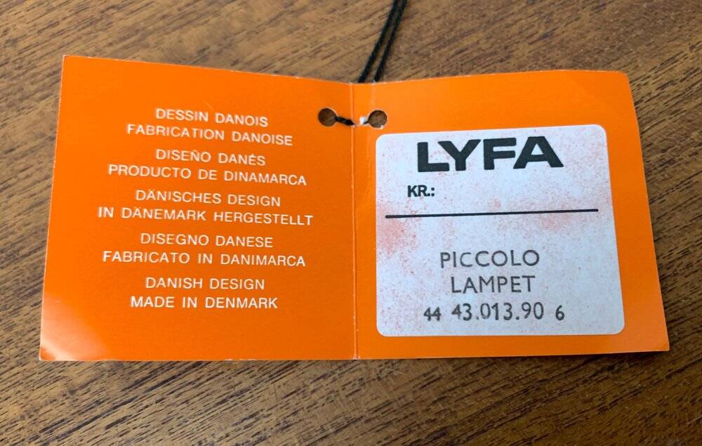 Mid-Century Danish Space Age Piccolo Wall Lamps from Lyfa, 1960s, Set of 2