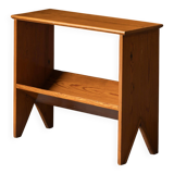 Petit banc / table d'appoint en pin