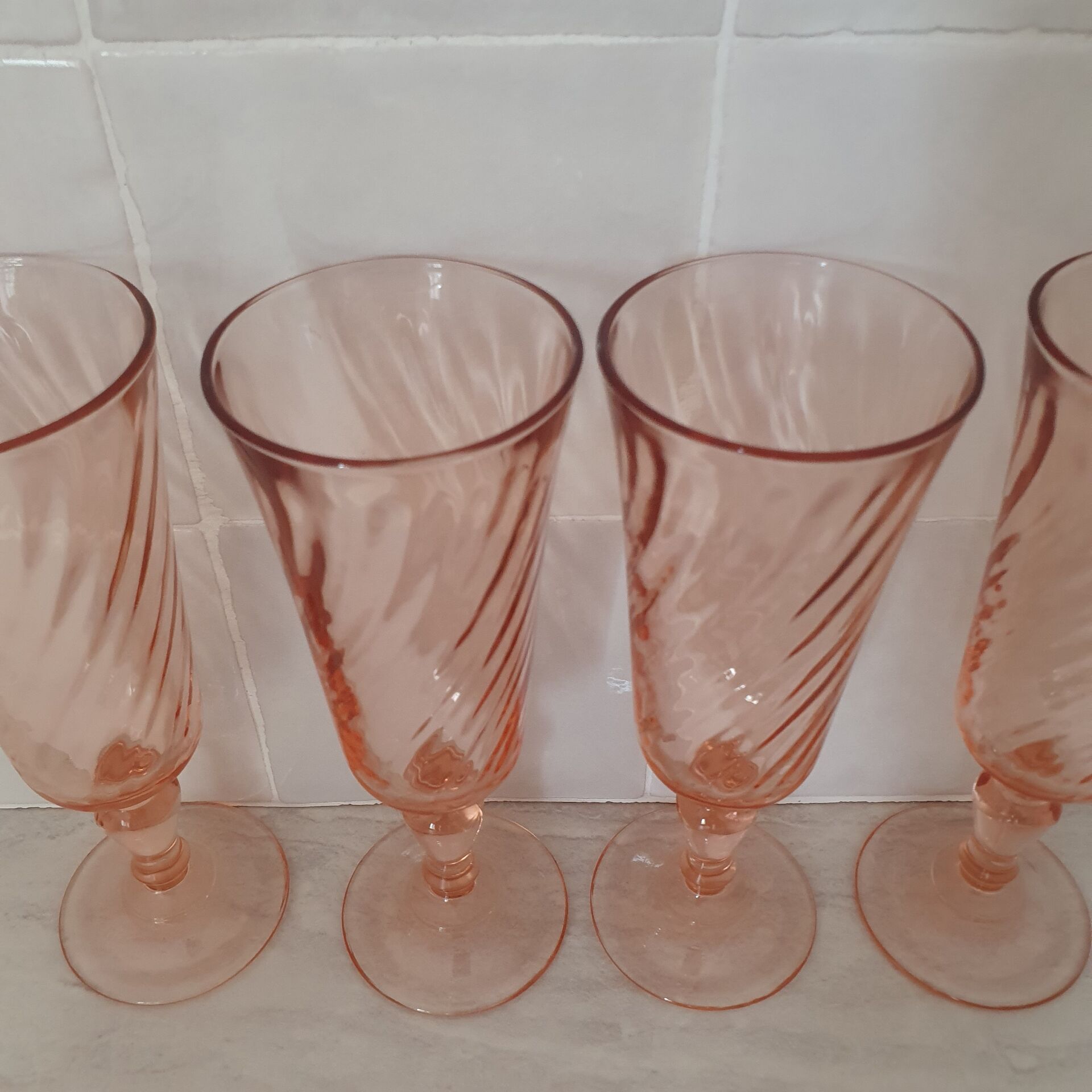 Rosaline champagne flutes