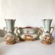 Art Nouveau slip vases, old fireplace decoration
