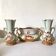 Art Nouveau slip vases, old fireplace decoration