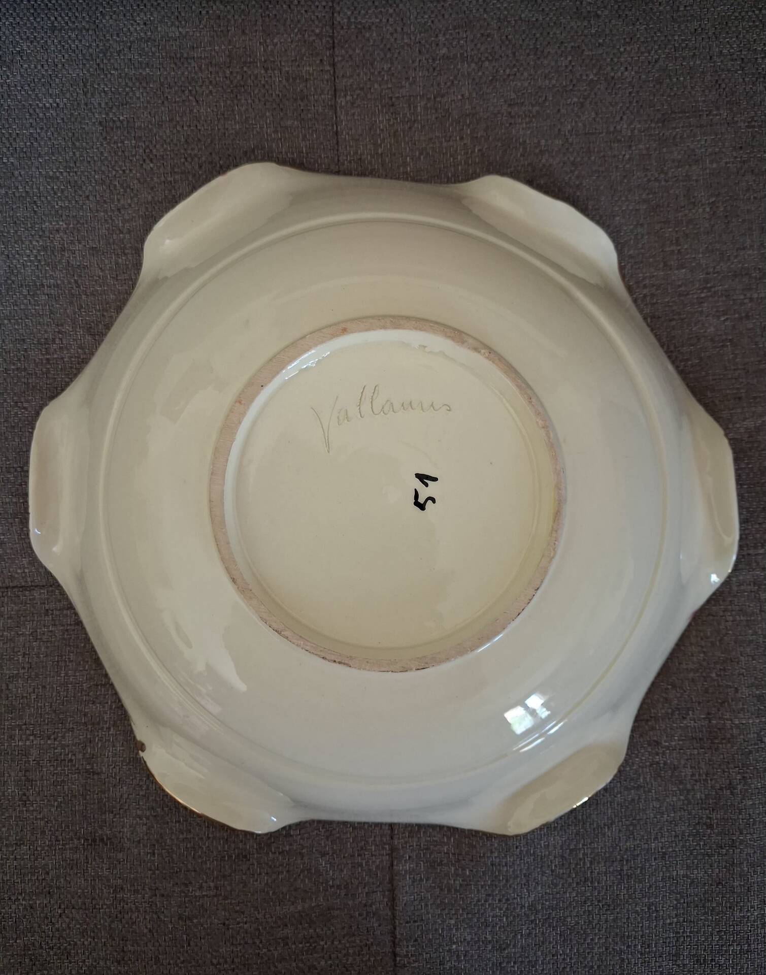 Plate / Bowl Vallauris Vintage 50s/60s – Floral Decor &