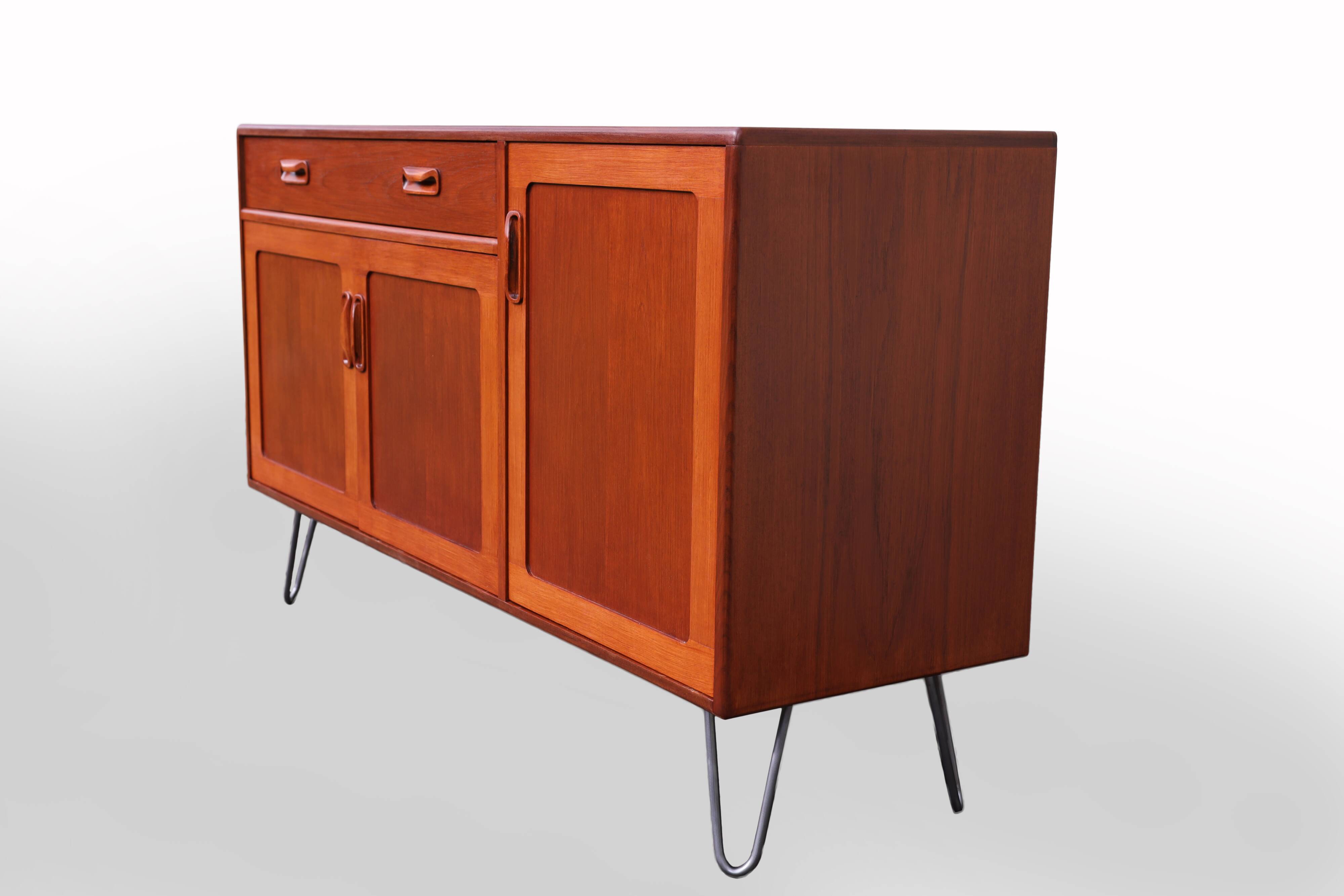 G Plan Teck Hairpin Legs Sideboard Mid Century