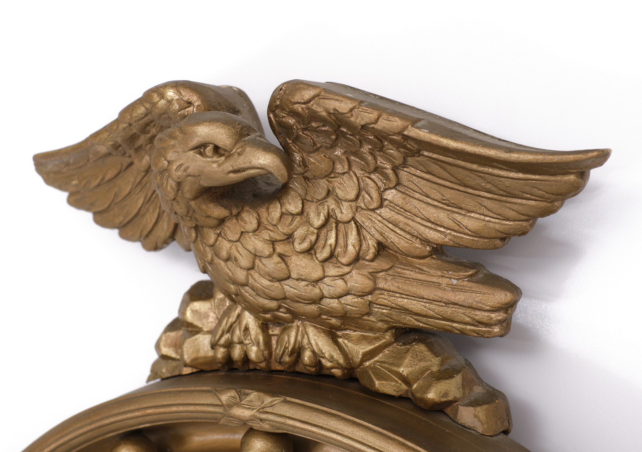Golden Ball Convex Mirror with Eagle, England, 1960s