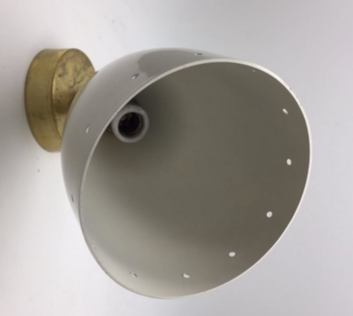 White italian fanal wall lamp