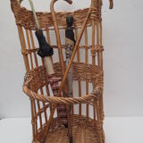 Old wicker bakery bread basket
