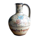 Hand-painted terracotta jug