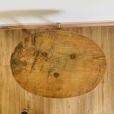 Oval side coffee table