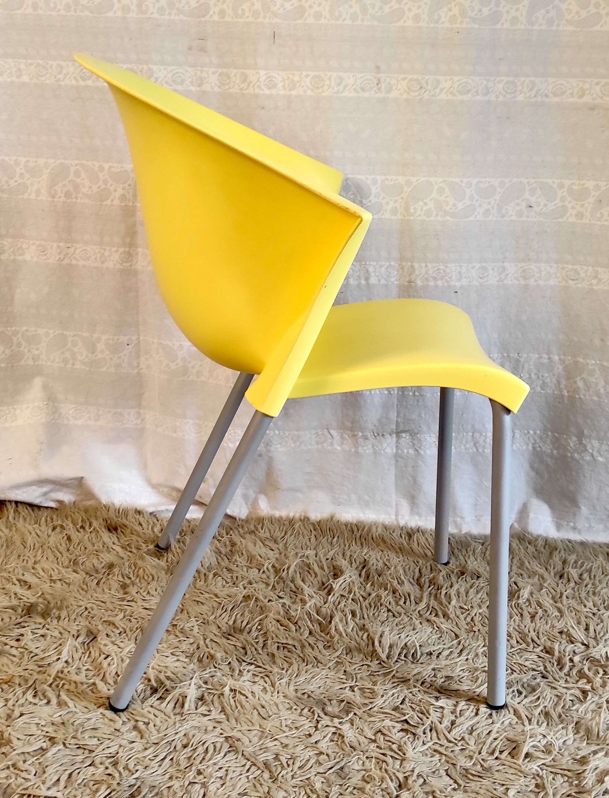 Yellow chair "blablabla" by Marc Maran for Parri A.&CO, end XXth