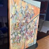 Semi-abstract painting “Balcony” 38 x 55