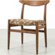 Chaise W2 par Hans Wegner