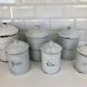 Enamelled iron kitchen pots