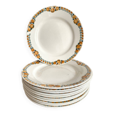 Céranord St Amand dinner plates from the 40s and 50s