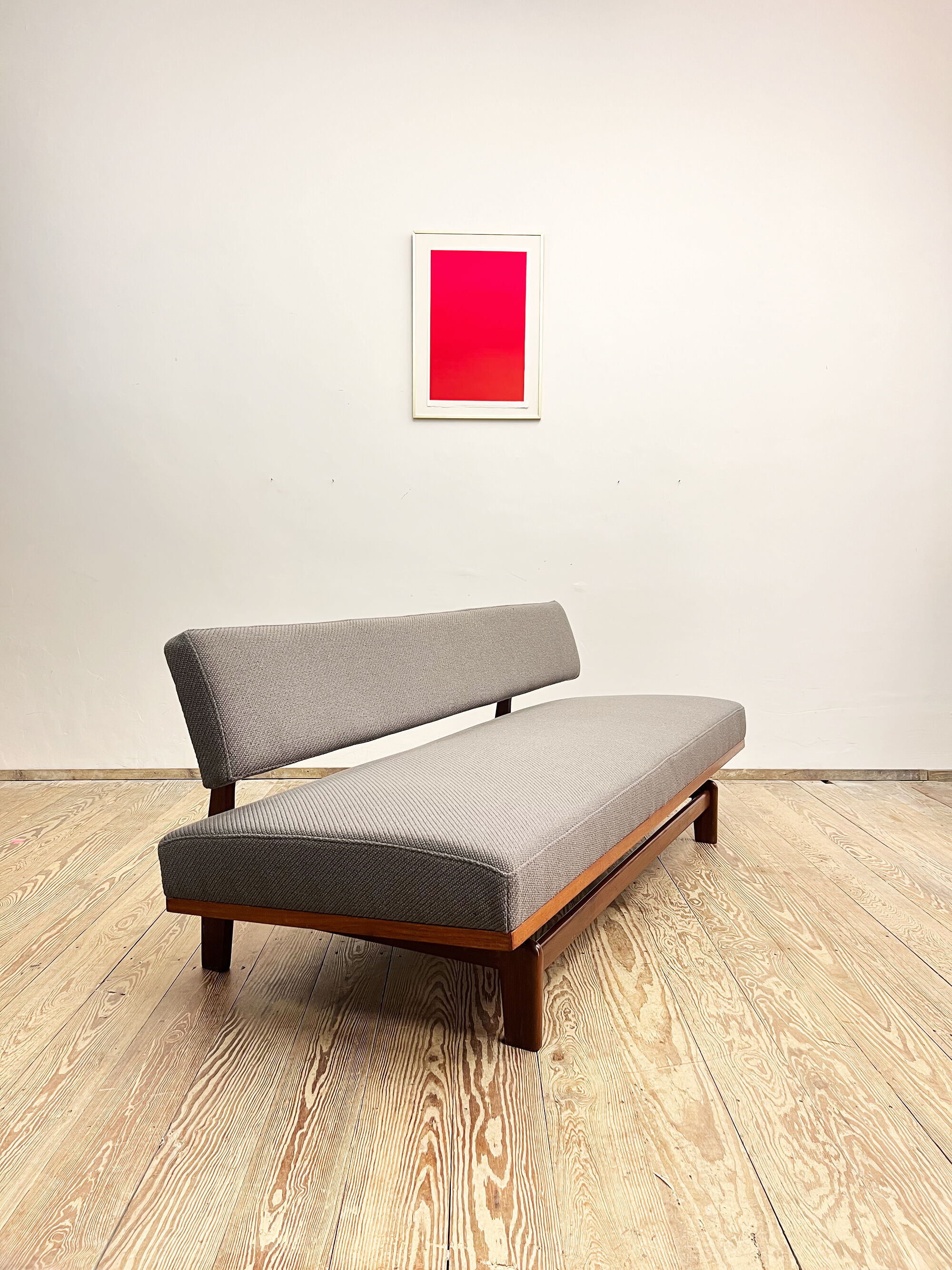 Mid Century Design Extendable Three-Seat Sofa or Daybed by Hans Bellmann for Wilkhahn