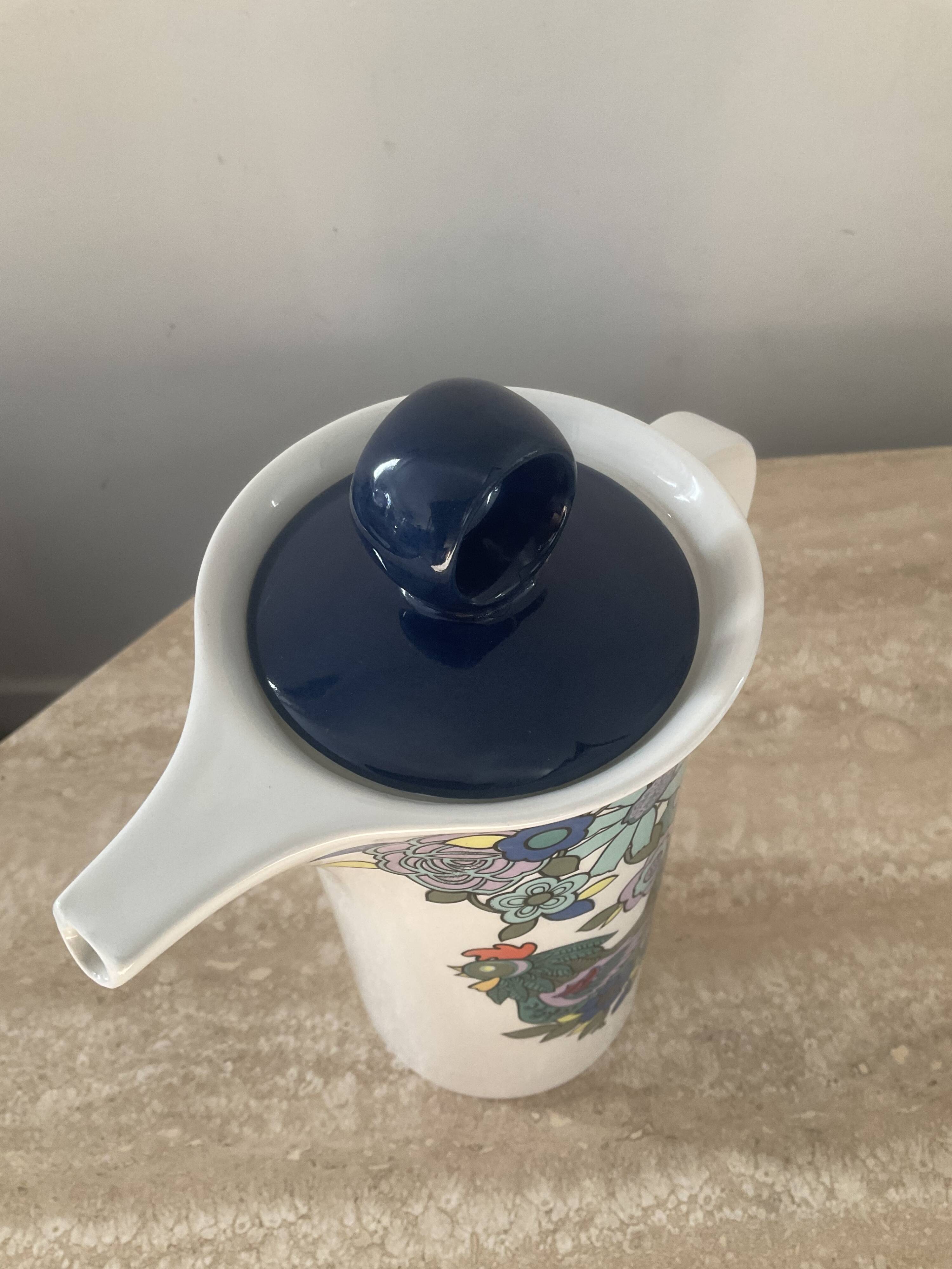 Vintage porcelain coffee maker from the 60s and 70s