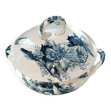 Soupière Terre de fer Orchidées