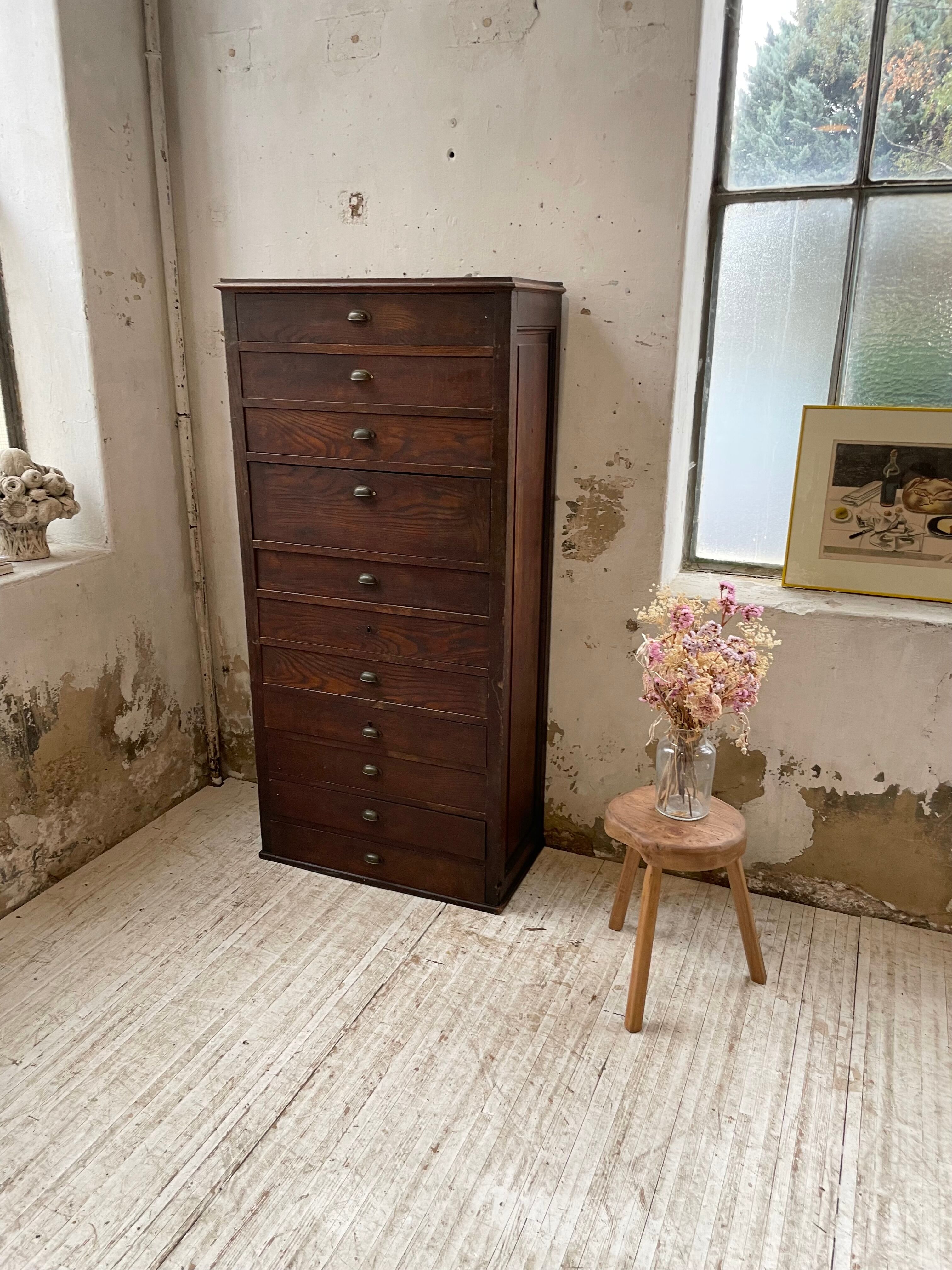 Workshop furniture with drawers XL oak