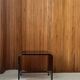 Paravent, claustra modulable en bois style Baumann, 1950
