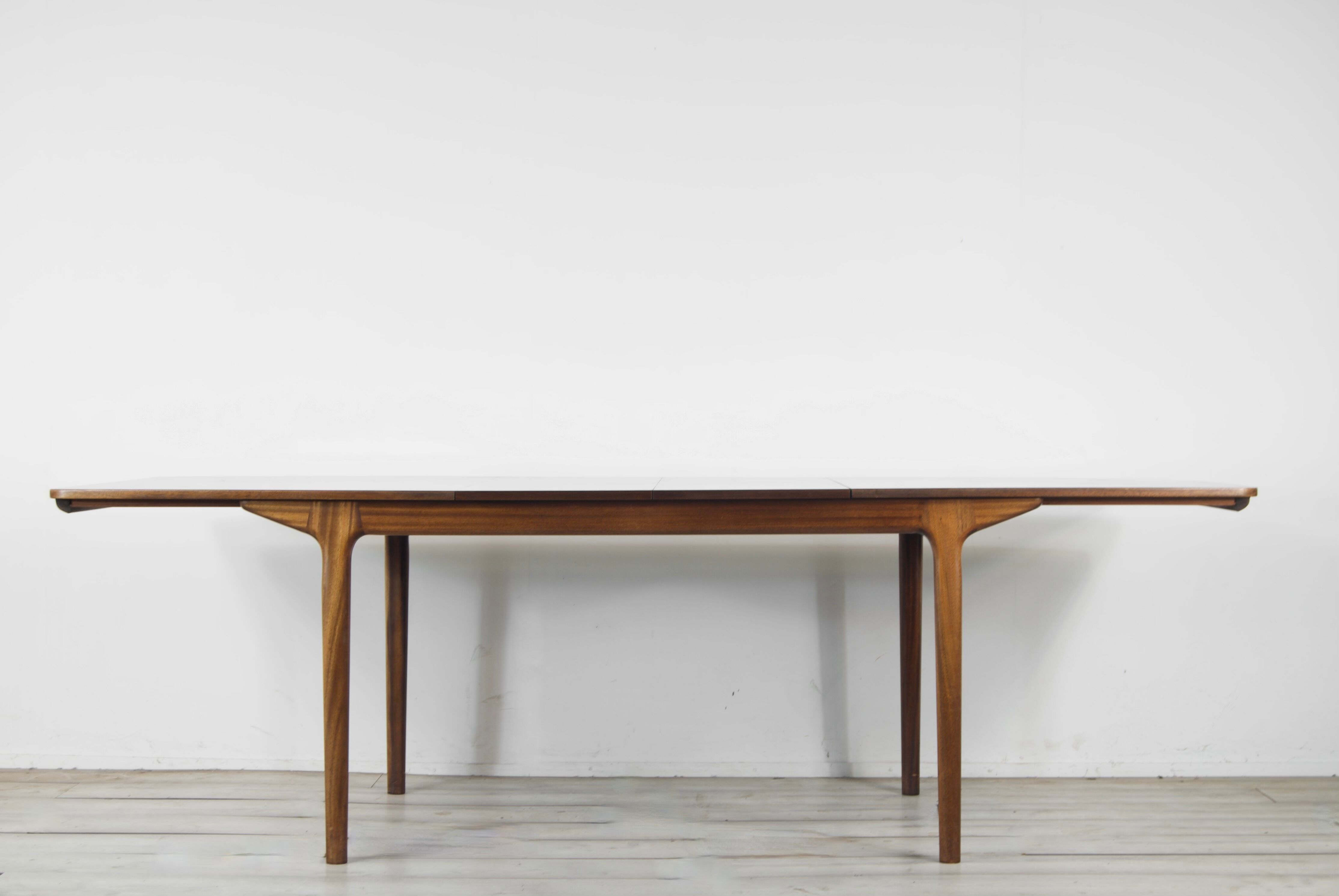 Midcentury mcintosh extending table in teak