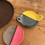 Duo of vintage earthenware cups