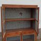Old glass cabinet in wood and metal