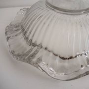 Old large bowl in crystal or glass