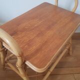 Rattan end table
