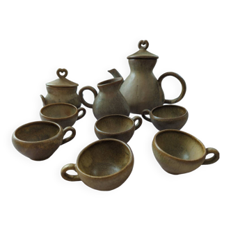 Vintage stoneware coffee service