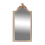 Ancien miroir Deknudt en résine dorée - 70 x 34 cm