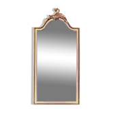 Antique Deknudt mirror in golden resin - 70 x 34 cm