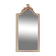 Antique Deknudt mirror in golden resin - 70 x 34 cm