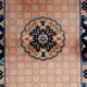 Antique 1930s Chinese Art Deco rug 64cm x 123cm - 1C1261