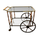 Bar cart in faux bamboo attributed to Maison Jansen.
