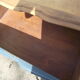 Louis XV-style chest of drawers  in solid cherry.