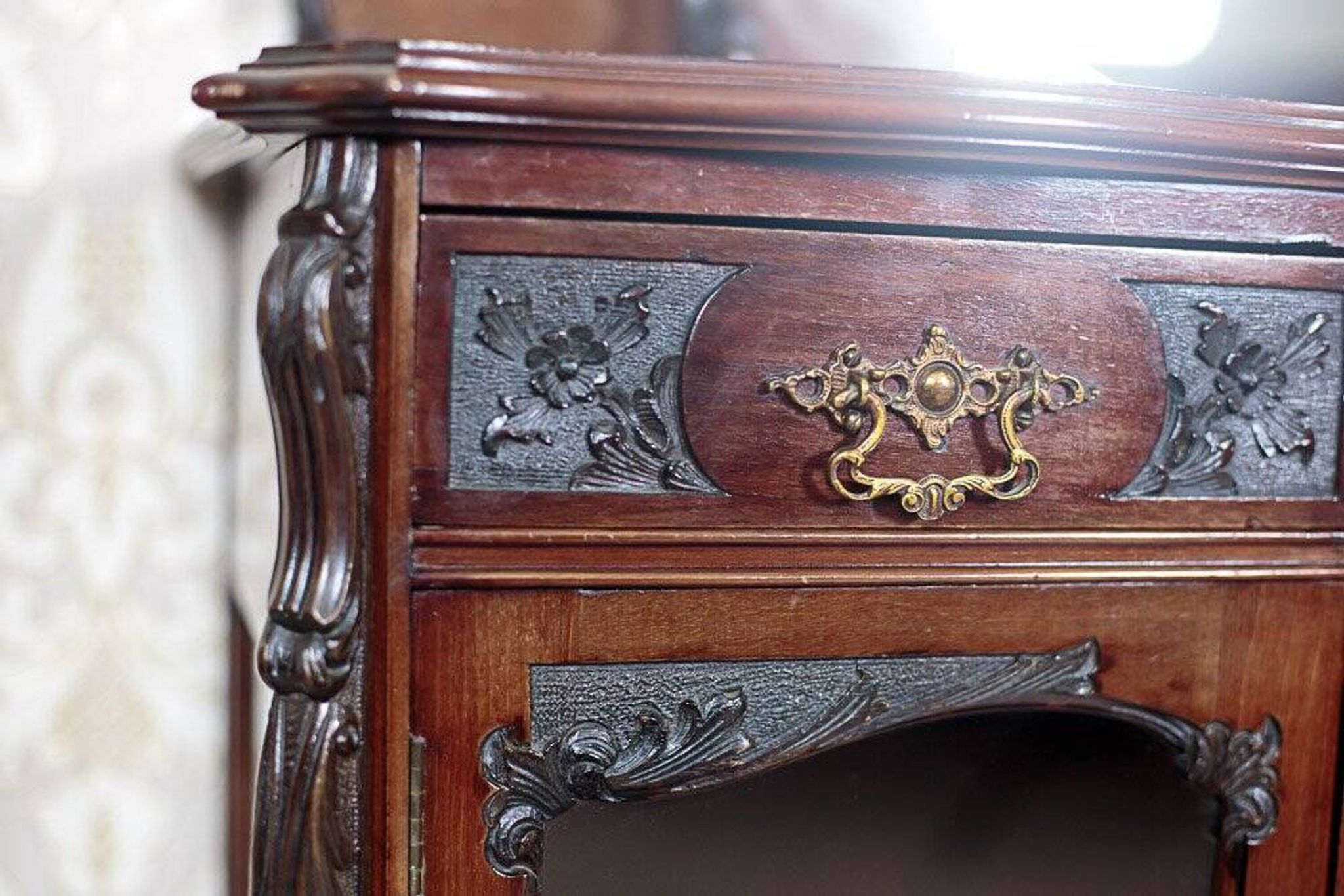 English Mahogany Cabinet, 1930s