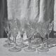 Set of 11 chantilly white wine glasses by saint-louis