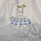 3 Antique Pieces Cut Crystal, Enameled - Early 20th Century