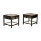 Pair of coffee tables in brass 70s vintage