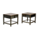 Pair of coffee tables in brass 70s vintage