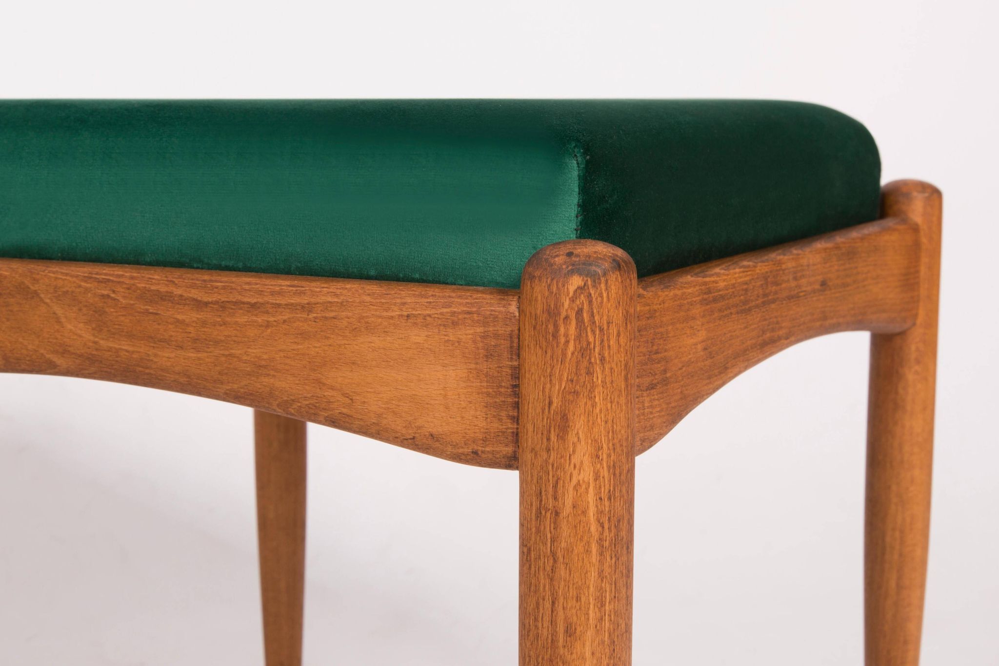 Ensemble de deux tabourets verts du 20ème siècle, années 1960