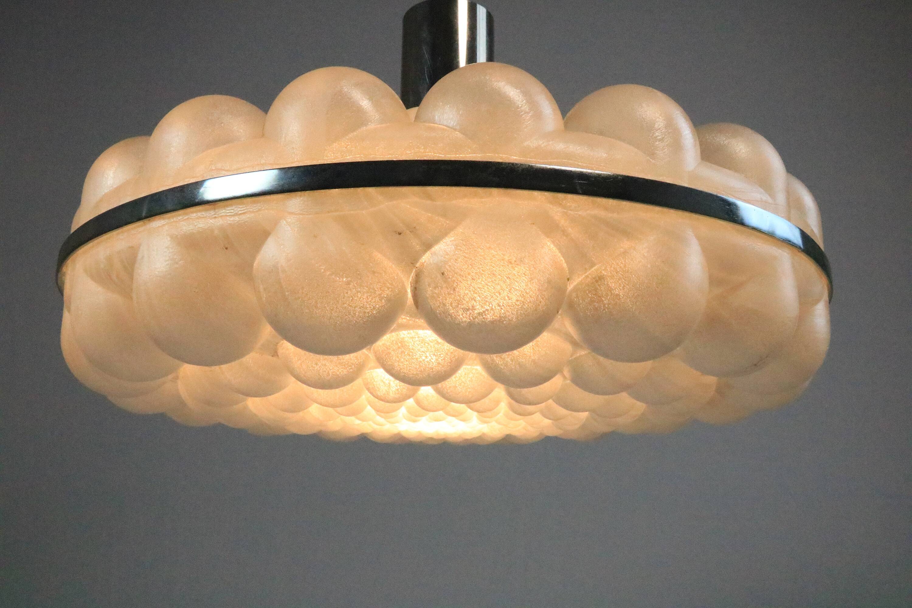 Extraordinary Vintage  Hanging Lamp, Big Bubbles, 1970s