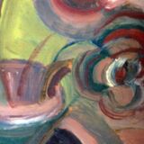 Tableau huile cubiste Nicolas Issaiev