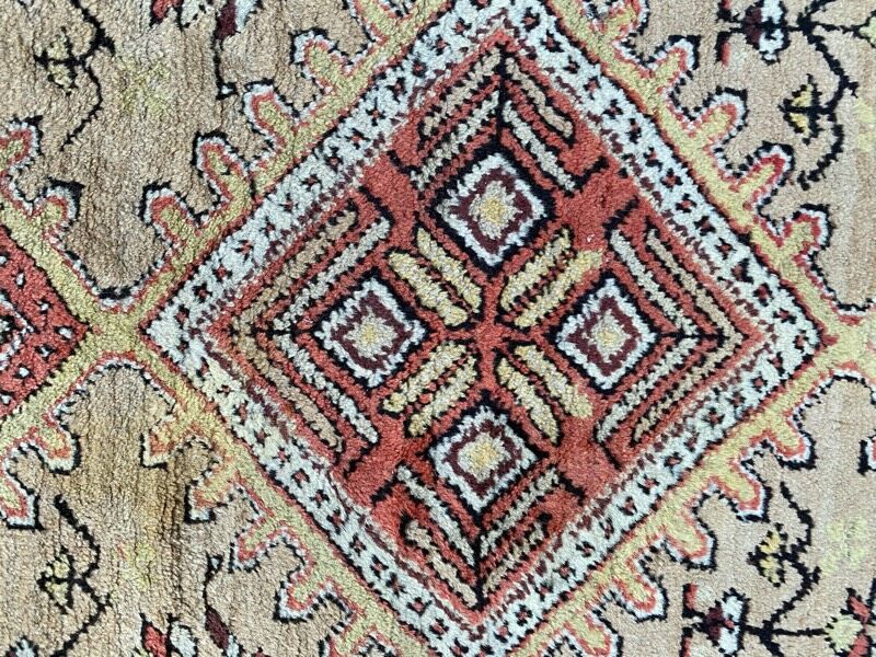 Ancient Persian Kurdish carpet for corridor 108x352 cm